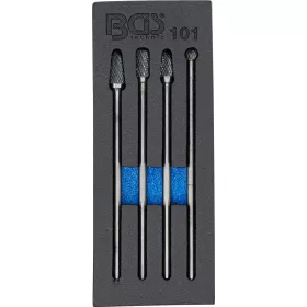   BGS technic 4 részes HSS maró készlet, extra hosszú (BGS 101)