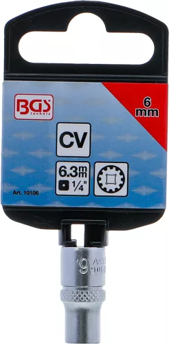 BGS technic 1/4" Dugókulcs "Gear Lock", 6 mm (BGS 10106)