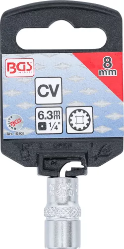 BGS technic 1/4" Dugókulcs "Gear Lock", 8 mm (BGS 10108)