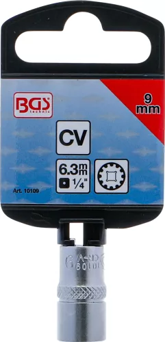 BGS technic 1/4" Dugókulcs "Gear Lock", 9 mm (BGS 10109)