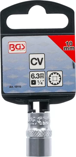 BGS technic 1/4" Dugókulcs "Gear Lock", 10 mm (BGS 10110)