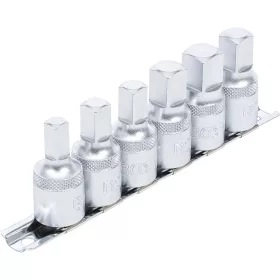   BGS technic Olajleeresztő csavarkulcs készlet 1/2", négyszögprofil, 8–14 mm és 3/8"–1/2", 6 részes, CrV (BGS 1016)