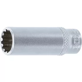   BGS technic 1/4" Hosszított dugókulcs "Gear Lock", 12 mm (BGS 10162)