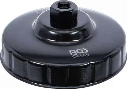 BGS technic Olajszűrő leszedő kupak, 108 mm x 18 lap (BGS 1019-108-18)