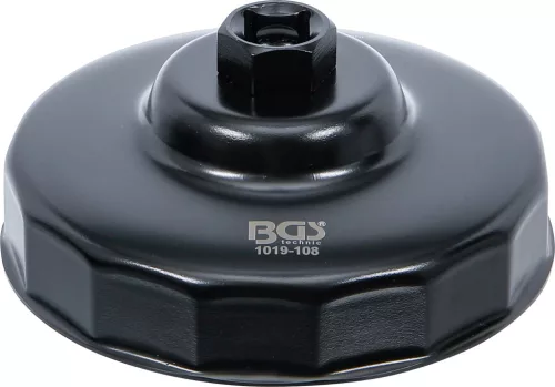 BGS technic Olajszűrő leszedő kupak, 108 mm x 15 lap (BGS 1019-108)