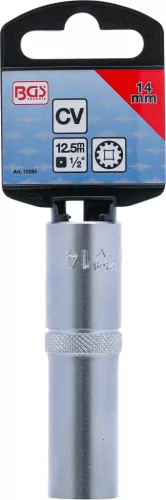 BGS technic 1/2" Hosszított dugókulcs "Gear Lock", 14 mm (BGS 10254)