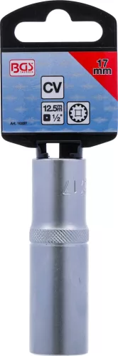 BGS technic 1/2" Hosszított dugókulcs "Gear Lock", 17 mm (BGS 10257)