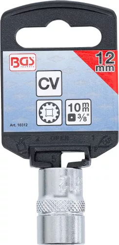 BGS technic 3/8" Dugókulcs "Gear Lock", 12 mm (BGS 10312)