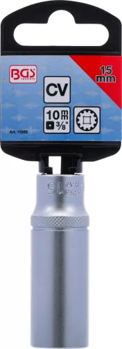 BGS technic 3/8" Hosszított dugókulcs "Gear Lock", 15 mm (BGS 10355)