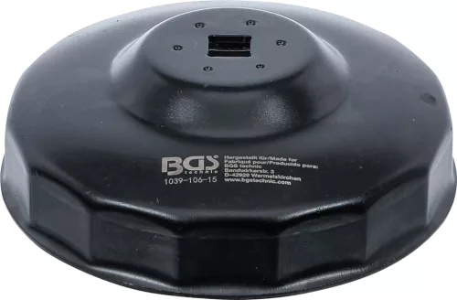 BGS technic Olajszűrő leszedő kupak 106 mm x 15 lap (BGS 1039-106-15)