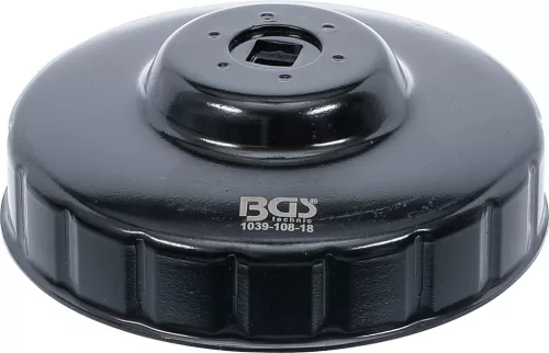 BGS technic Olajszűrő leszedő kupak 108 mm x 18 lap (BGS 1039-108-18)