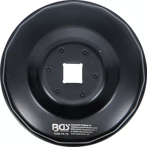 BGS technic Olajszűrő leszedő kupak 74 mm x 15 lap (BGS 1039-74-15)