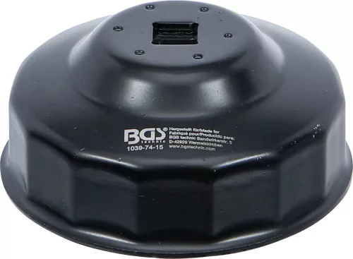 BGS technic Olajszűrő leszedő kupak 74 mm x 15 lap (BGS 1039-74-15)