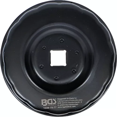 BGS technic Olajszűrő leszedő kupak 75-77 mm x 15 lap (BGS 1039-75-77)