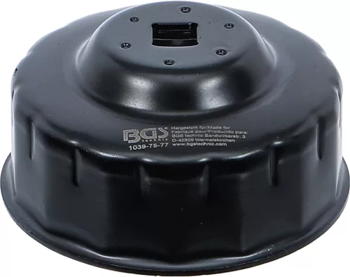 BGS technic Olajszűrő leszedő kupak 75-77 mm x 15 lap (BGS 1039-75-77)