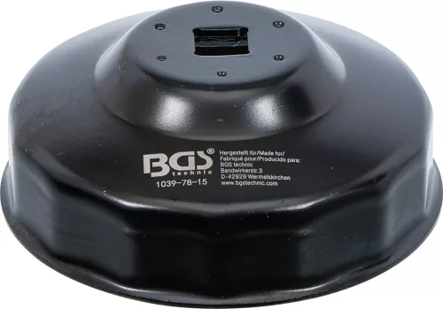 BGS technic Olajszűrő leszedő kupak 78 mm x 15 lap (BGS 1039-78-15)