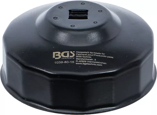 BGS technic Olajszűrő leszedő kupak 80 mm x 15 lap (BGS 1039-80-15)