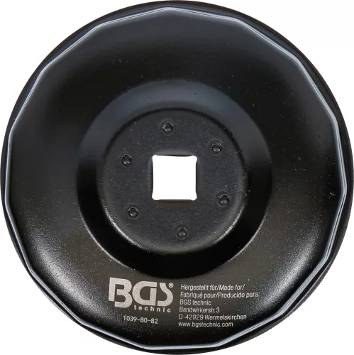 BGS technic Olajszűrő leszedő kupak 80/82 mm x 15 lap (BGS 1039-80-82)