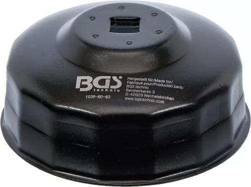 BGS technic Olajszűrő leszedő kupak 80/82 mm x 15 lap (BGS 1039-80-82)