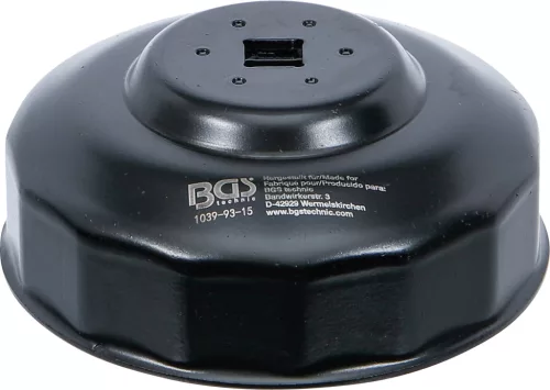 BGS technic Olajszűrő leszedő kupak 93 mm x 15 lap (BGS 1039-93-15)