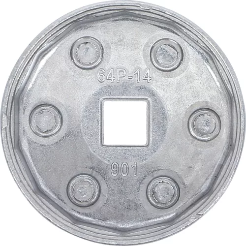 BGS technic Olajszűrő leszedő kupak, öntött alumínium, 64 mm x P14 (BGS 1042)