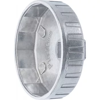   BGS technic Olajszűrő leszedő dugókulcsok, alumínium fröccsöntött, 1/2", 75mm x P15 (BGS 1045)
