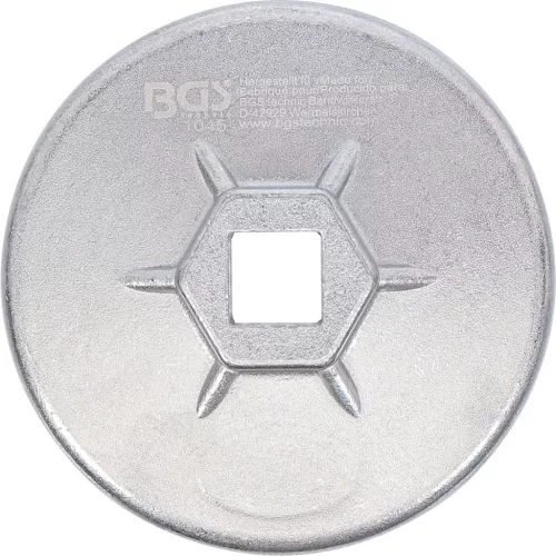 BGS technic Olajszűrő leszedő dugókulcsok, alumínium fröccsöntött, 1/2", 75mm x P15 (BGS 1045)