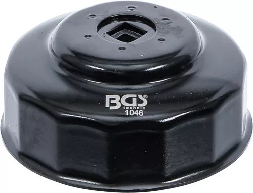 BGS technic Olajszűrő leszedő kupak, fekete véggel, 76mm x 14 (BGS 1046)