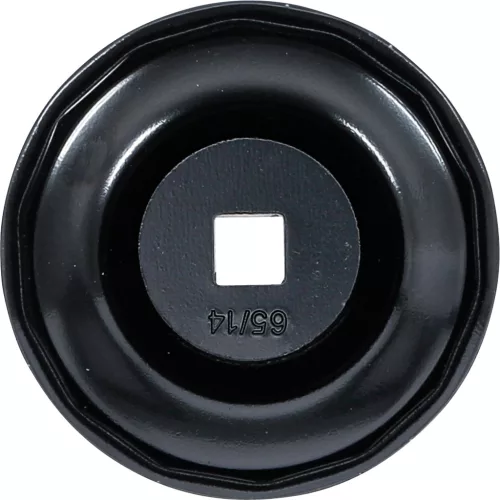 BGS technic Olajszűrő leszedő kupak, fekete véggel, 65 mm x P14 (BGS 1047)