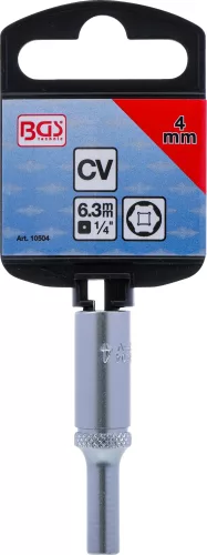 BGS technic 1/4" Hosszított dugókulcs "Pro Torque", 4 mm (BGS 10504)