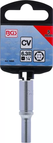 BGS technic 1/4" Hosszított dugókulcs "Pro Torque", 5 mm (BGS 10505)