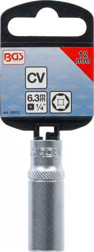 BGS technic 1/4" Hosszított dugókulcs "Pro Torque", 12 mm (BGS 10512)
