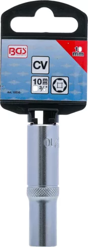 BGS technic 3/8" Hosszított dugókulcs "Pro Torque", 10 mm (BGS 10530)