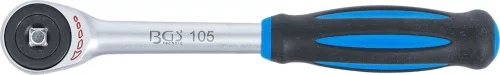 BGS technic Racsnis hajtókar forgatható markolattal, 1/4” meghajtással, 60 fog, 185 mm(BGS 105)