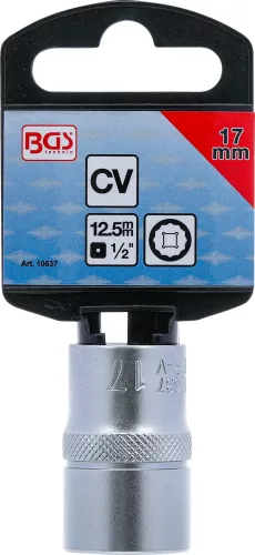BGS technic 1/2" Dugókulcs, 12-szögű, 17 mm (BGS 10637)