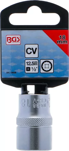 BGS technic 1/2" Dugókulcs, 12-szögű, 18 mm (BGS 10638)