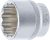 BGS technic 1/2" Dugókulcs, 12-szögű, 36 mm (BGS 10649)
