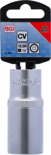 BGS technic 1/2" Hosszított dugókulcs, 12-szögű, 26 mm (BGS 10663)