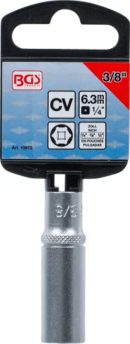 BGS technic 1/4" Hosszított dugókulcs COLL "Pro Torque", 3/8" (BGS 10672)