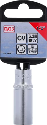 BGS technic 1/4" Hosszított dugókulcs COLL "Pro Torque", 1/2" (BGS 10674)