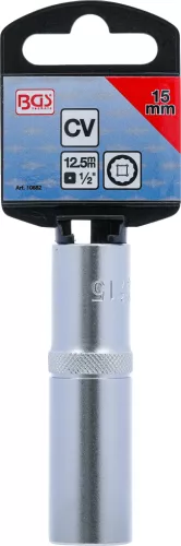 BGS technic 1/2" Hosszított dugókulcs, 12-szögű, 15 mm (BGS 10682)