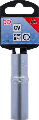 BGS technic 1/2" Hosszított dugókulcs, 12-szögű, 16 mm (BGS 10683)