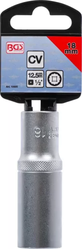 BGS technic 1/2" Hosszított dugókulcs, 12-szögű, 18 mm (BGS 10685)