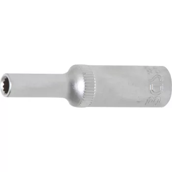   BGS Technic Dugókulcs, tizenkétszögletű, mély | 6,3 mm (1/4") | 4 mm (BGS 10702)