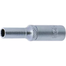   BGS Technic Dugókulcs, tizenkétszögletű, mély | 6,3 mm (1/4") | 5 mm (BGS 10704)