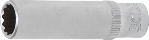 BGS Technic Dugókulcs, tizenkétszögletű, mély | 6,3 mm (1/4") | 9 mm (BGS 10709)
