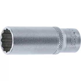   BGS Technic Dugókulcs, tizenkétszögletű, mély | 6,3 mm (1/4") | 13 mm (BGS 10713)