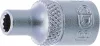 BGS technic 1/4" Dugókulcs, 12-szögű, 4 mm (BGS 10774)