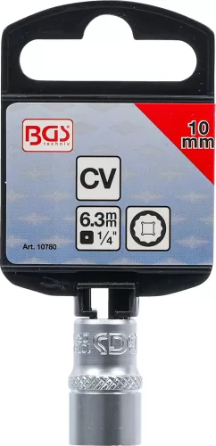 BGS technic 1/4" Dugókulcs, 12-szögű, 10 mm (BGS 10780)
