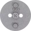 BGS technic Fékdugattyú visszatekerő adapter Citroën típusokhoz, a BGS 1119 fékdugattyú visszatekerő készletből, "K" (BGS 11006)